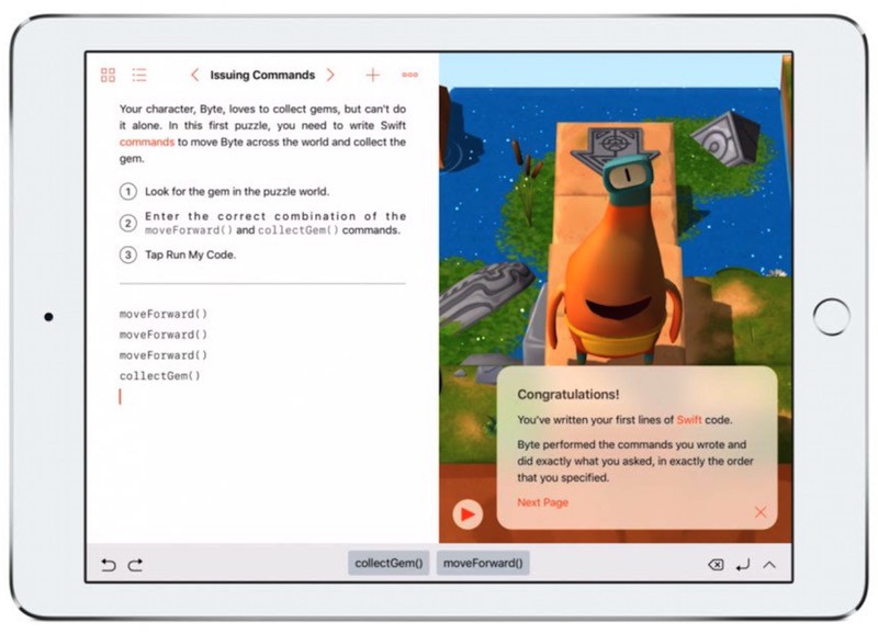 Apple Seeds Swift Playgrounds 2.0 with new robots